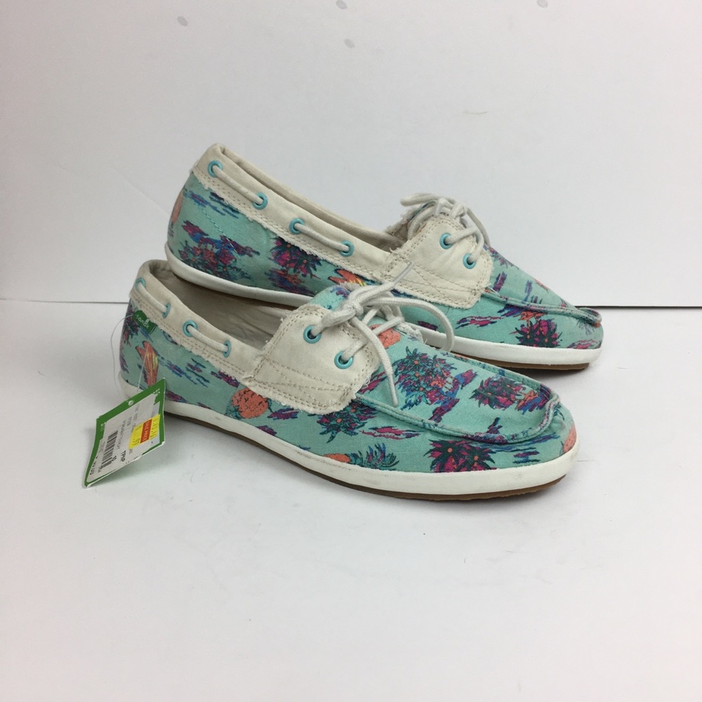 Sanuk Womens Size 10 sail away to vacay NWT Loafer
